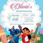 Free Printable Lilo And Stitch Birthday Invitations Printable Templates