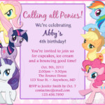 FREE Printable My Little Pony Birthday Invitations FREE Invitation