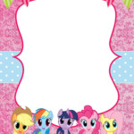 FREE PRINTABLE My Little Pony Invitation Templates Download