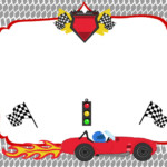 Free Printable Race Car Birthday Party Invitations Template Download