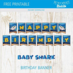 Free Printable Shark Birthday Banner FREE PRINTABLE TEMPLATES