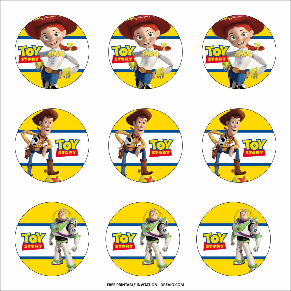  FREE PRINTABLE Toy Story Birthday Party Kits Template Download 