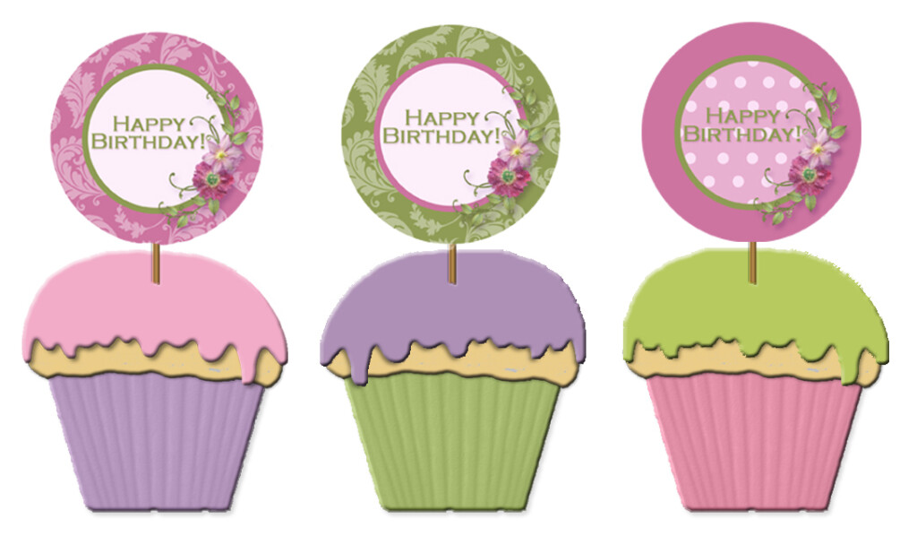 Freebie Birthday Cupcake Toppers Printable Party Kits