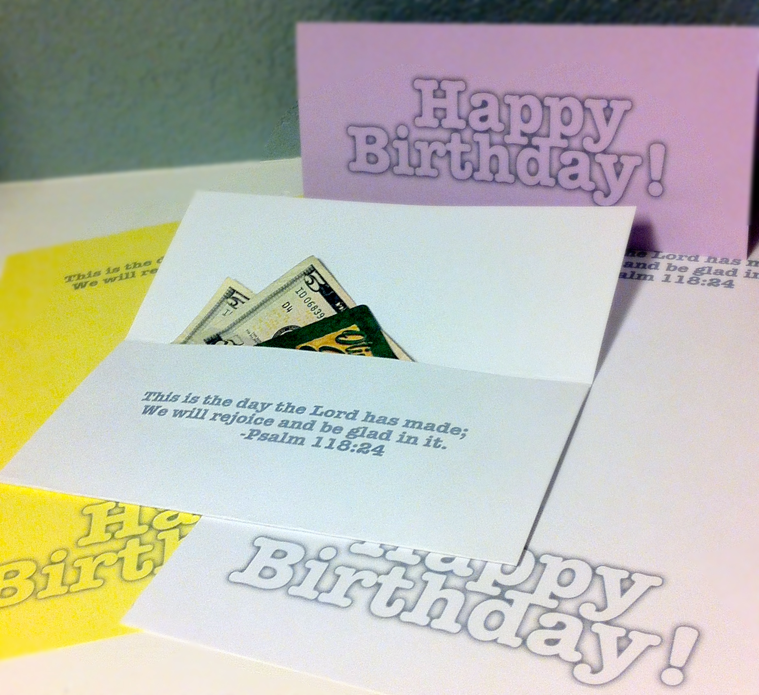 From The Carriage House Easy Birthday Money Card