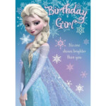 Frozen Printable Birthday Card Printable World Holiday