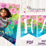 Happy Birthday Banner Encanto Party Printables Encanto Banner PDF