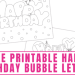 Happy Birthday Bubble Letters 3 Styles Freebie Finding Mom