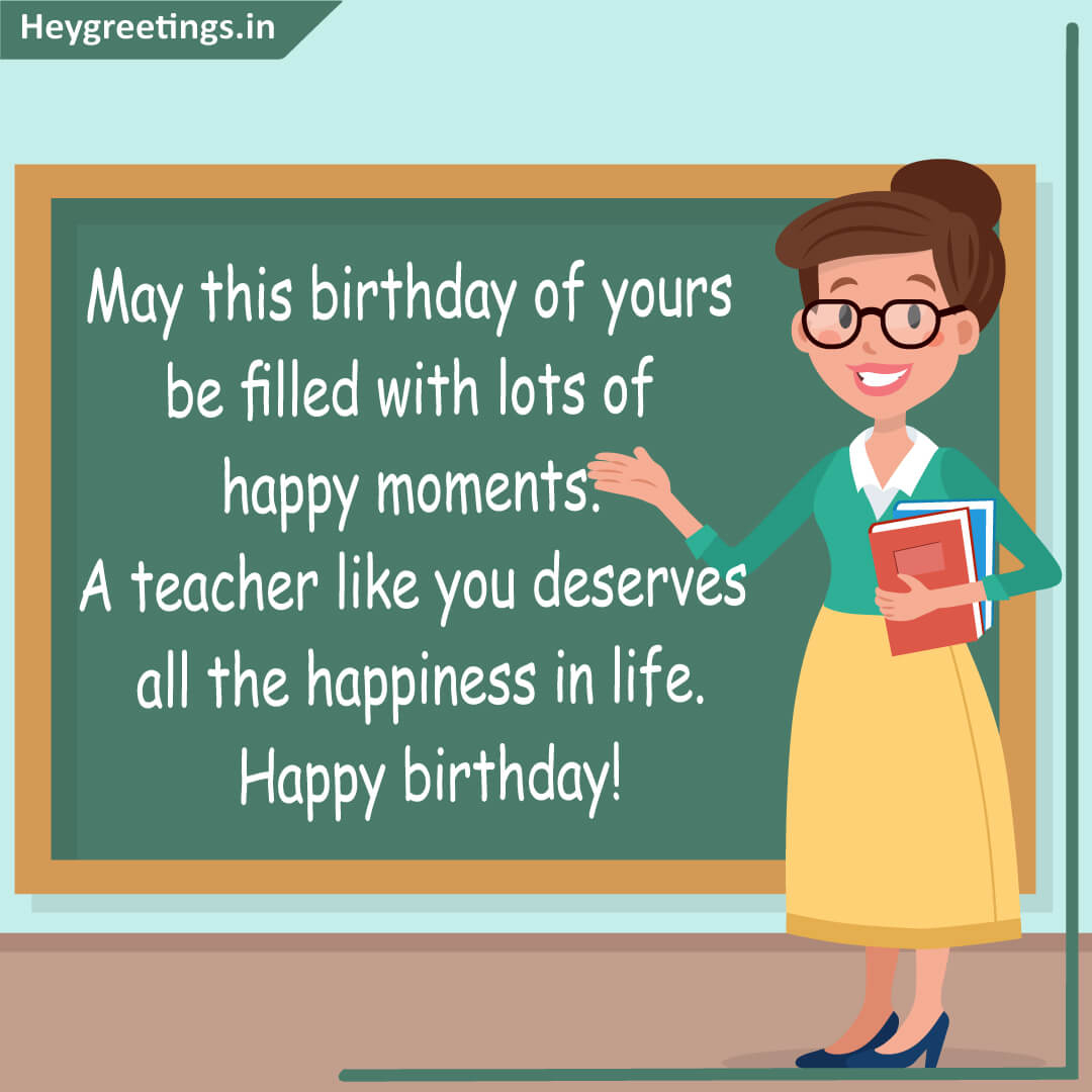 Happy Birthday Card For Teacher Printable