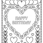 Happy Birthday Coloring Card New Collection 2020 Free Printable