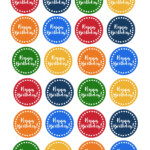 Happy Birthday Cupcake Toppers Free Printable Paper Trail Design