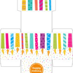 Happy Birthday Cutout Box Craft Gift Box Template Printable Birthday