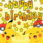 Happy Birthday Pokemon Birthday Pikachu Happy 17th Birthday Happy