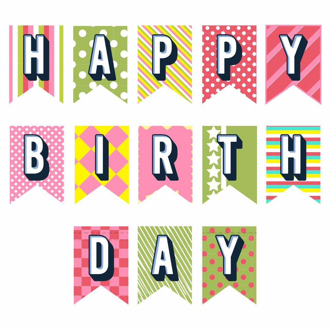 Happy Birthday Printable Letters Customize And Print