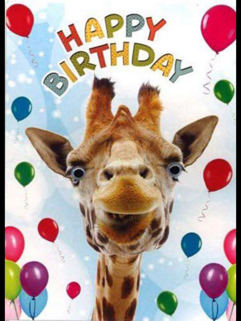 Happy Giraffe Free Printable Birthday Card Greetings Island Printable 