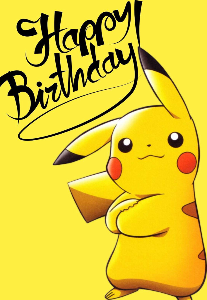 Pikachu Printable Birthday Cards PRINTBIRTHDAY CARDS