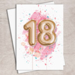 PRINTABLE 18th Birthday Card For Her INSTANT DOWNLOAD Etsy