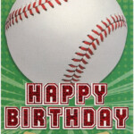 Printable Baseball Birthday Card