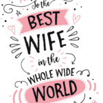 Printable Birthday Card For Wife To The Best Wife In The Etsy