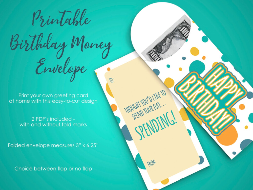 Printable Birthday Card To Hold Cash Money Envelope For Boy Etsy