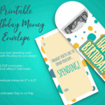 Printable Birthday Card To Hold Cash Money Envelope For Boy Etsy