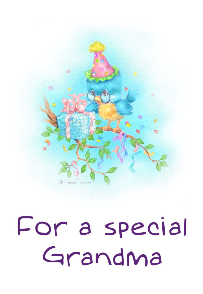 Printable Birthday Cards For Grandma FreePrintableTM 