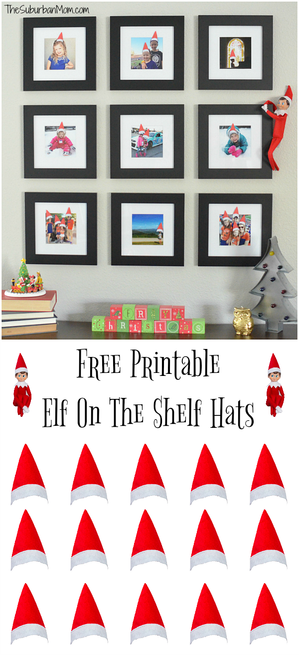 Printable Elf On The Shelf Hats For Family Photos The Suburban Mom