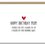 PRINTABLE Funny Mom Birthday Card Funny Mom Card Happy Etsy