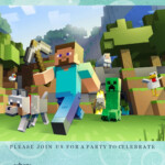 Printable Minecraft Birthday Invitations Printable World Holiday