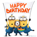 Printable Minion Birthday Cards