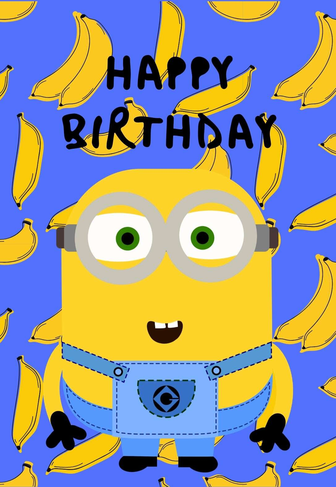 Printable Minions Birthday Cards PRINTBIRTHDAY CARDS