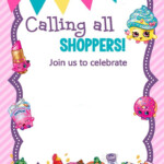 Shopkins Birthday Invitations Free Printable Printable Templates