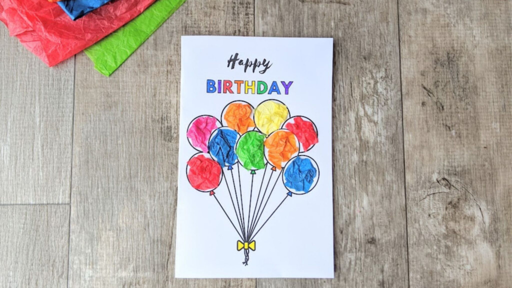 Simple Birthday Card For Kids To Make Free Printable Go Places With Kids