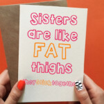 Sister Birthday Card Funny Sister Birthday Card Funny Sister Etsy