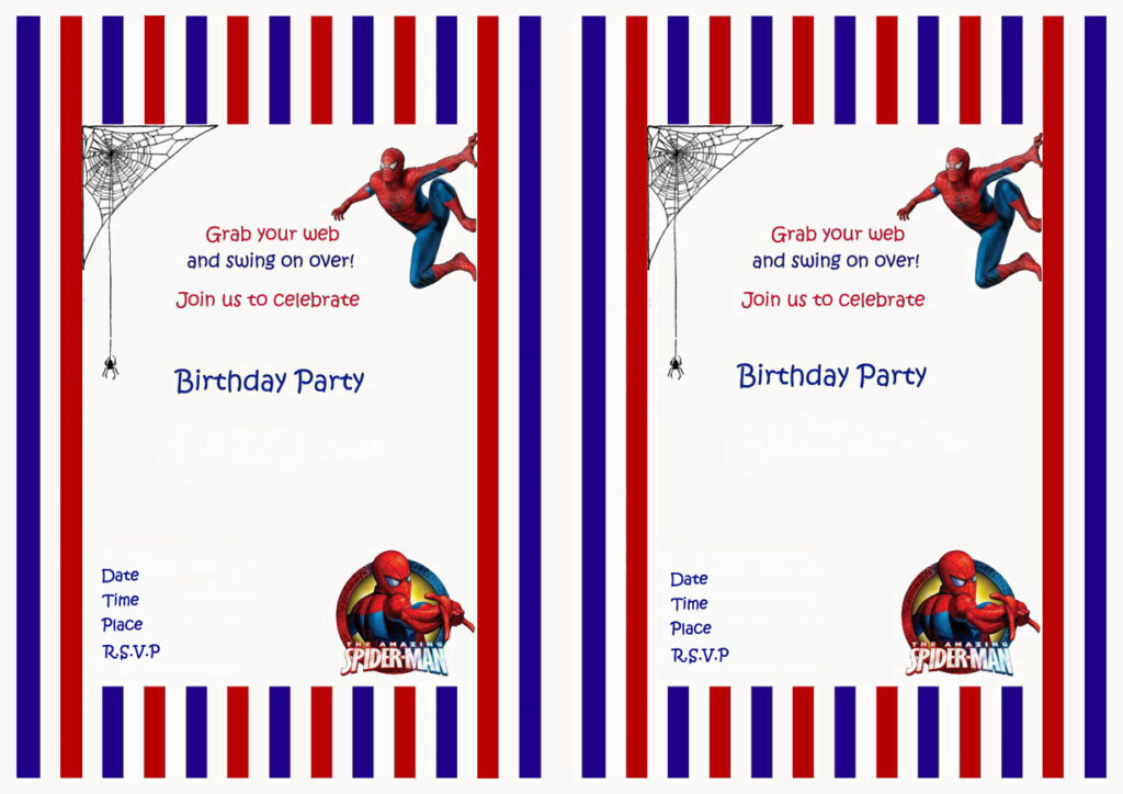 Spiderman Birthday Invitations Birthday Printable