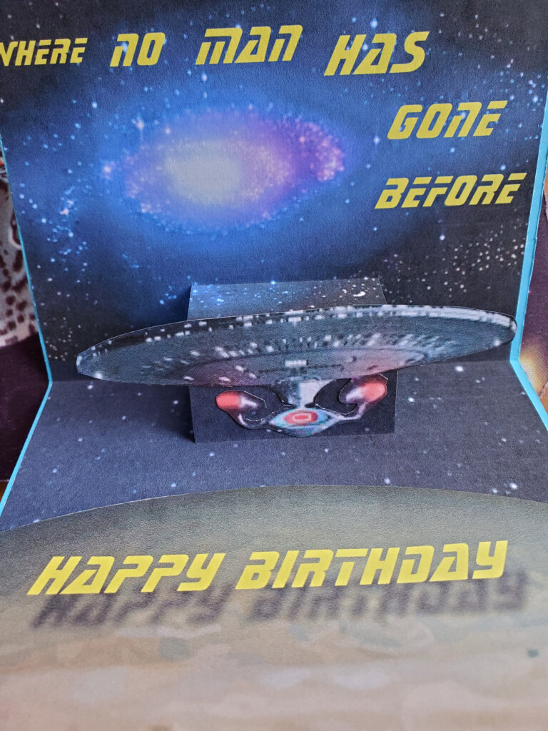 Star Trek Birthday Card Star Trek Greeting Card Enterprise Etsy UK