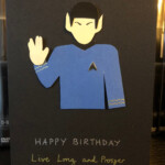 Star Trek Birthday Card Star Trek Greetings Card Spock Etsy UK