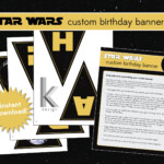 Star Wars Themed Custom Birthday Banner Printable File