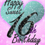 Sweet 16 Free Printable Birthday Card Greetings Island 16th