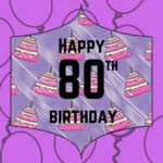 The Best Printable 80th Birthday Cards free PRINTBIRTHDAY CARDS