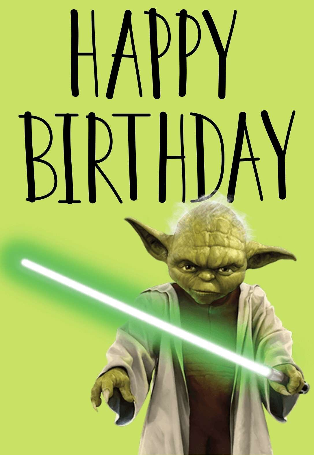 The Best Star Wars Printable Birthday Cards free PRINTBIRTHDAY CARDS