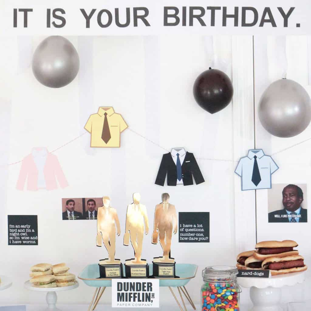 The Office Themed Birthday Party Birthday Celebration