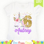 Unicorn Birthday Shirt Image Printable Iron On Printable PDF Etsy