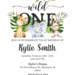 Wild One Invitation Templates Editable With MS Word FREE Printable